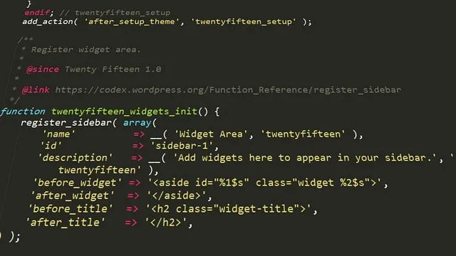 Bild von Programmcode