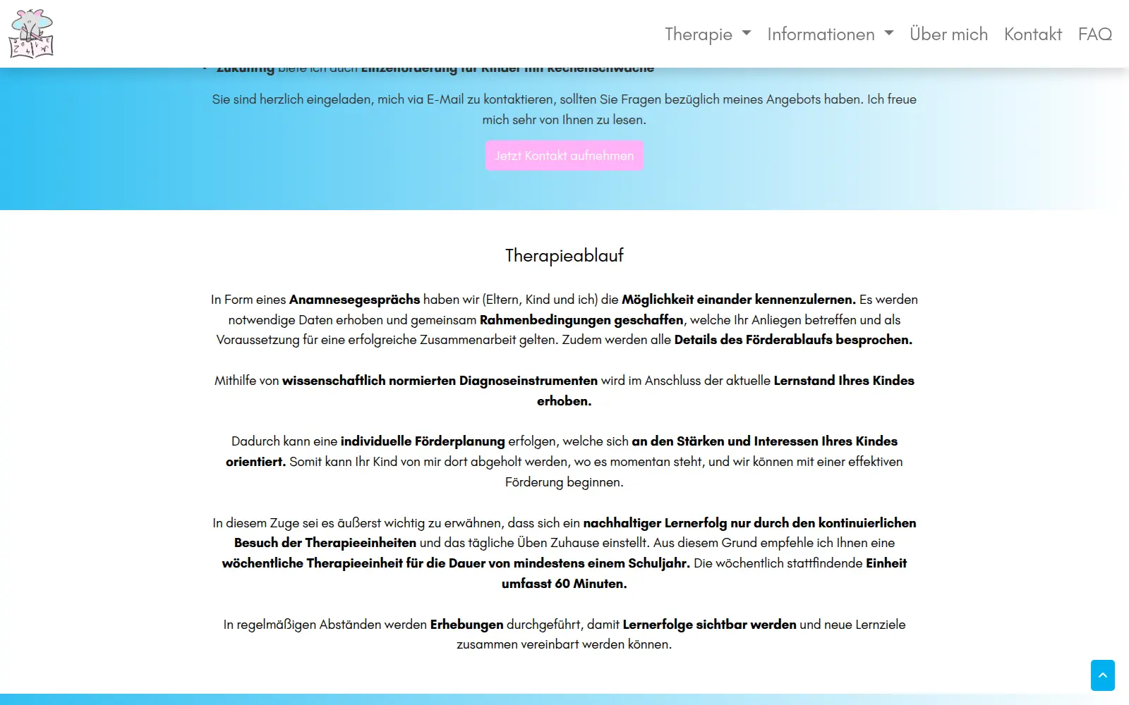 Therapie-Angebot Legastherapie