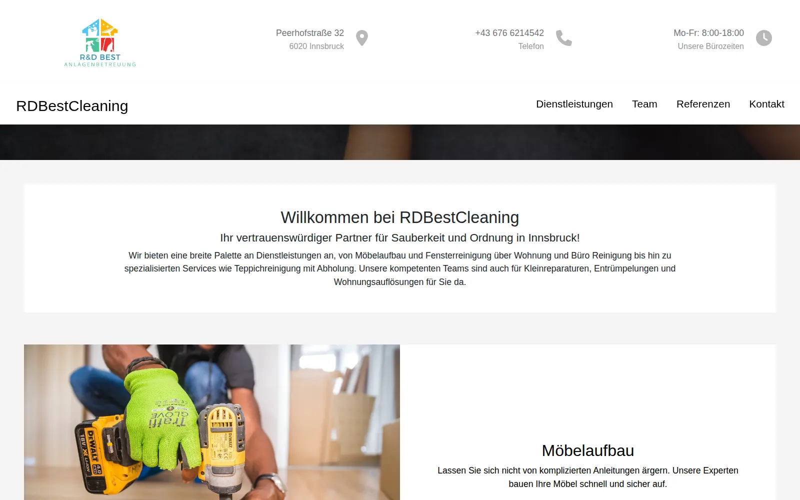 Dienstleistungen RD Best Cleaning