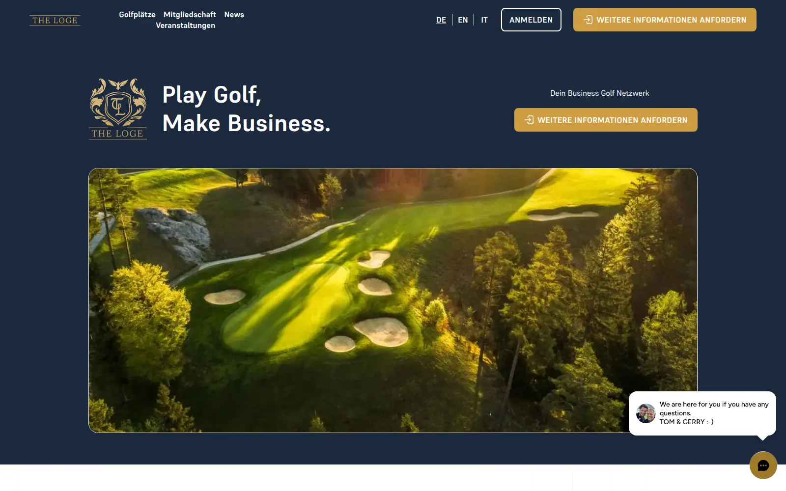 The Loge Business-Golf-Netzwerk Plattform