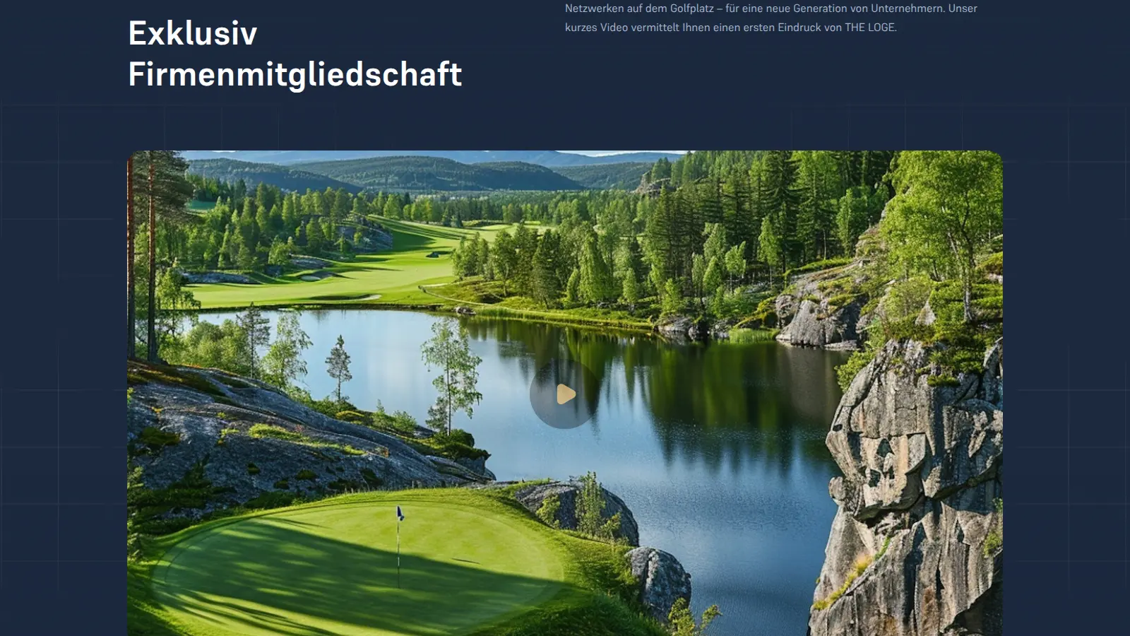 THE LOGE Firmenmitgliedschaft Sektion