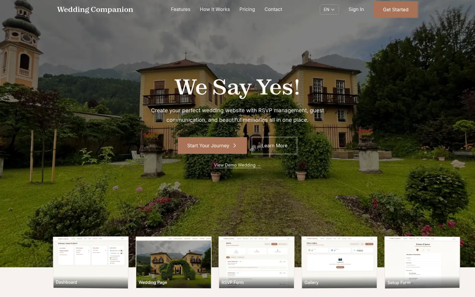 Wedding Companion SaaS Platform